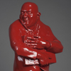 ..Red Dagda<br>Bronze<br>24 � x 11 � x 6 � inches (Steel Base 44" tall)